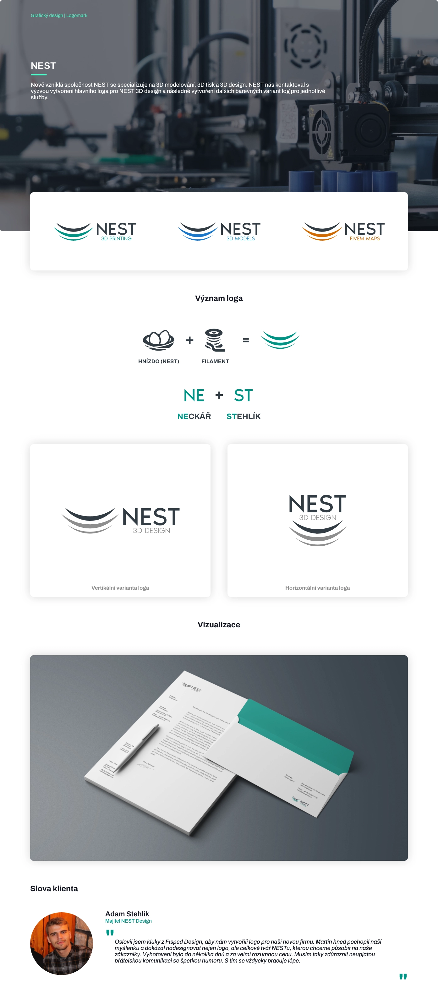 Logo design NEST 3D Design